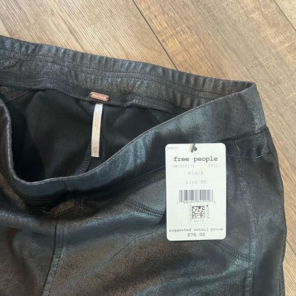 Free People Midnight Vegan Suede Skinny Pants. Size xs - Picture 2 of 11